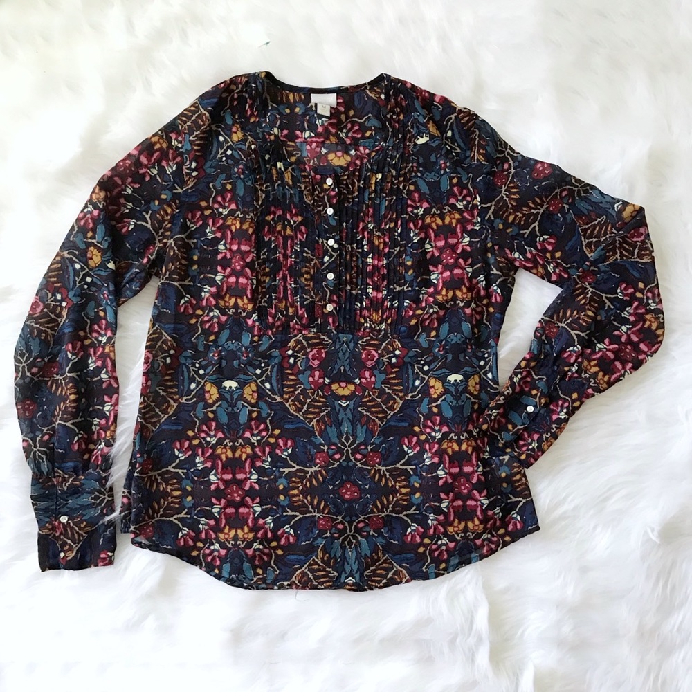 Converse one star floral shirt size medium